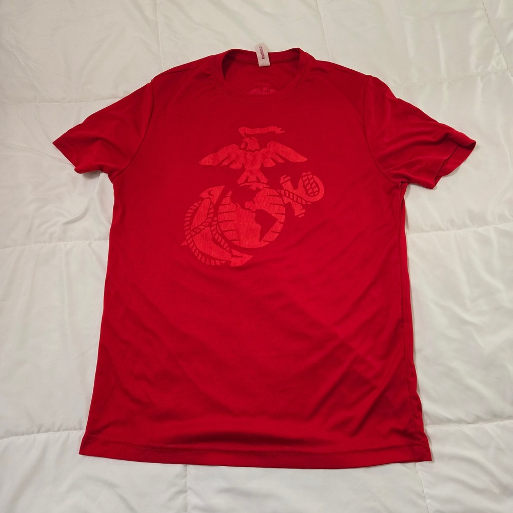 Expert USMC Marines The Few The Proud Performance T-Shirt Red Mens Medium EGA